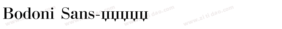 Bodoni Sans字体转换